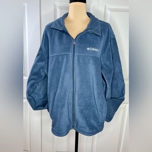Women’s Columbia Navy Full-Zip Fleece Jacket